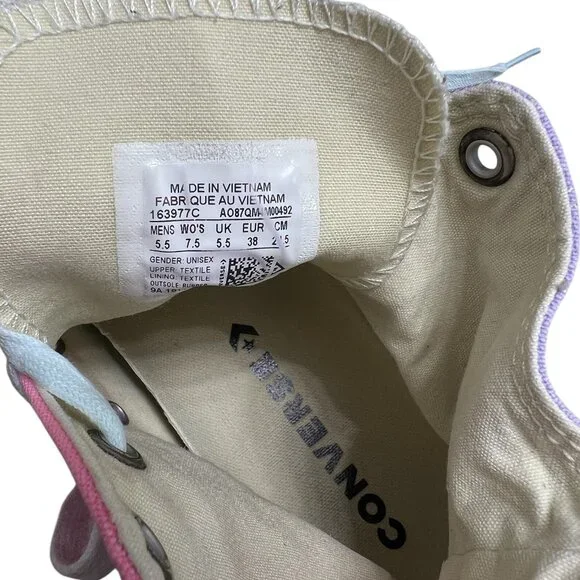 Converse Chuck Taylor All Star Hi Top Sneaker Color Block  women's 7.5 men's 5.5 - Picture 7 of 7